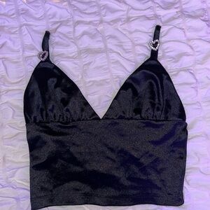 Forever 21 Shimmering Black Top